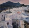 Chora in Kythir: Oil on canvas. Available