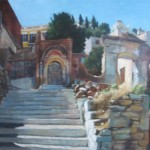 Kala Strata - Symi: Oil on Canvas Size: 21 x 24in (53 x 61cm). Available