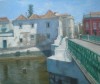 Roman Bridge, Tavira. Oil on canvas. Size: 13 x 16in (32 x 41cm). Available