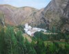 Alpujarras Spain : Oil on Canvas. Size: 16 x 19in (41 x 48cm). Available