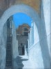 Pyrgos, Santorini, 7 x 9 ins (£500).