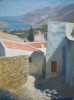 Afternoon Shadows, Symi Greece: oil on board 16 x 12in (41 x 30cm). Available
