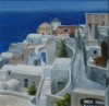 Oia Santorini, 9 x 9ins, (£450).