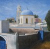 Church in Messaria, 20 x 20 ins, (£950).