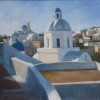 Domes in Messaria, 20 x 20 ins, (£950).