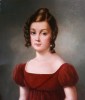 Young Girl: Oil on board 13 x 11 ins (33 x 28 cm)