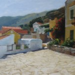 Symi Mid-day Sun: Oil on Canvas. Size: 12 x 18in (31 x 46cm). Available