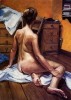 Back view: Oil on canvas. Size: 24 x 20in (61 x 51cm) Sold