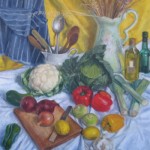 Kitchen Still Life : Oil on Canvas. Size: 30 x 24n (76 x 61cm) 1997 Available