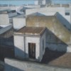 Rooftop, Olhao. Oil on canvas. Size: 12 x 12in (30 x 30cm). Available